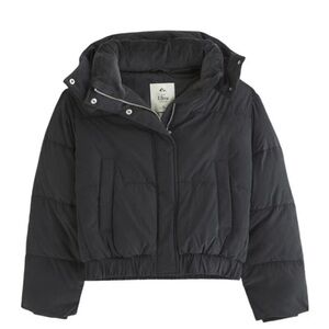 Abercrombie & Fitch Black Ultra Puffer Jacket